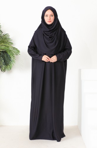 One-piece Hijab Practical Prayer Dress 0999-01 Purple 0999-01