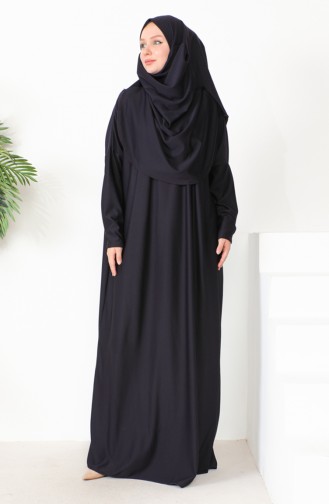 One-piece Hijab Practical Prayer Dress 0999-01 Purple 0999-01