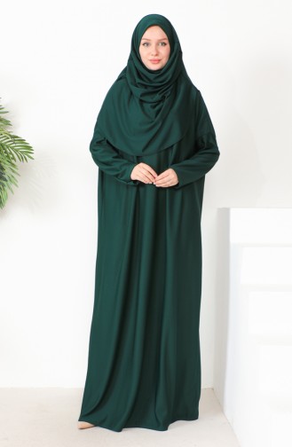 Robe de Prière Pratique une Pièce 0999-04 Vert Emeraude 0999-04