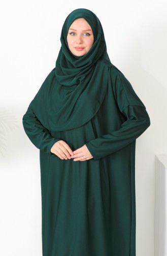 Robe de Prière Pratique une Pièce 0999-04 Vert Emeraude 0999-04