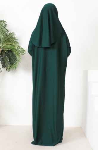 Robe de Prière Pratique une Pièce 0999-04 Vert Emeraude 0999-04