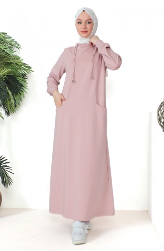 Zweifaden-Taschenkleid 232323-01 Rose 232323-01