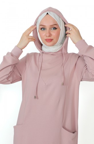 Zweifaden-Taschenkleid 232323-01 Rose 232323-01