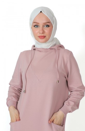 Zweifaden-Taschenkleid 232323-01 Rose 232323-01