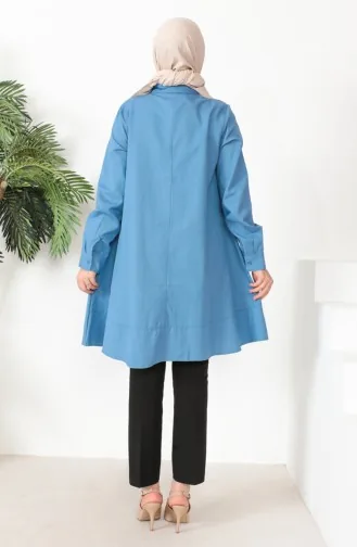 Tunique Boutonnée Oxford 232325-01 Indigo 232325-01