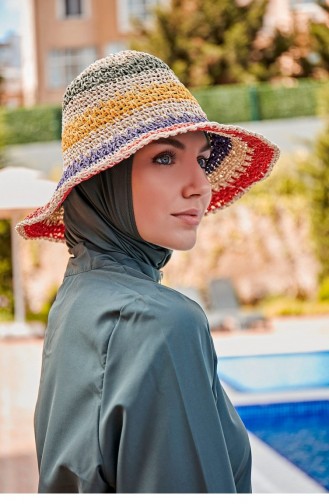 Chapeau De Paille Tressé Couleur Écru 11507 11507 Ekru