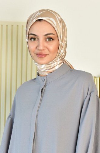 Rayon Schal Island Muster Gelb Rayon Island 053 4132