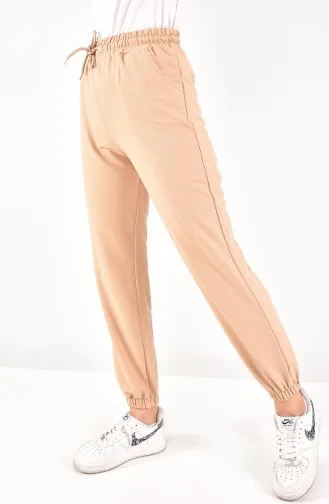 Jogger-Bein-Schnür-Jogginghose 6000-05 Stone 6000-05