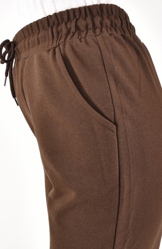 Pantalon De Jogging à Lacets 6000-06 Marron 6000-06