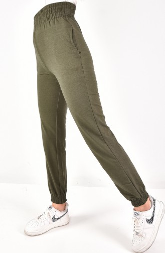 Jogger Paça 2 Iplik Kumaş Eşofman Altı 6002-02 Haki