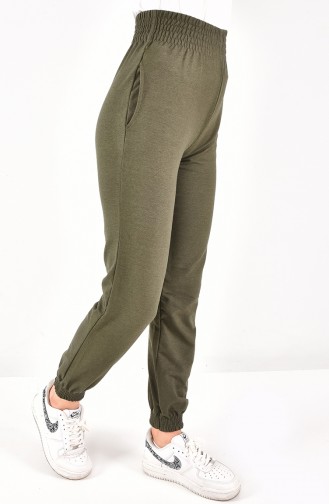 Jogger Paça 2 Iplik Kumaş Eşofman Altı 6002-02 Haki