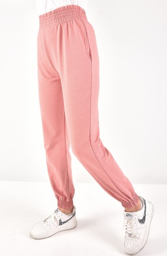 Pantalon De Jogging Tissu 2 Fils 6002-03 Rose Poudré 6002-03