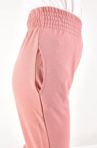 Jogger Leg 2 Yarn Fabric Sweatpants 6002-03 Dried Rose 6002-03