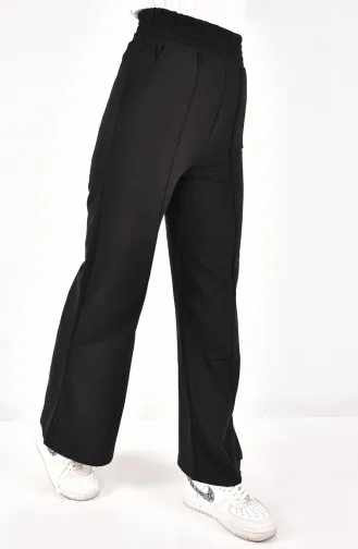 Flank Leg Stripe Detailed Sweatpants 6003-01 Black 6003-01