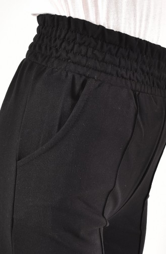 Pantalon De Jogging Détail Rayure Sur Jambe 6003-01 Noir 6003-01