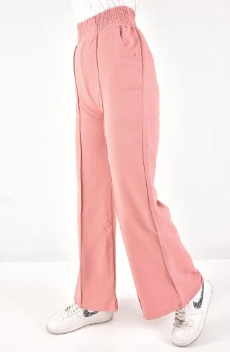 Flank Leg Stripe Detailed Sweatpants 6003-05 Dusty Rose 6003-05