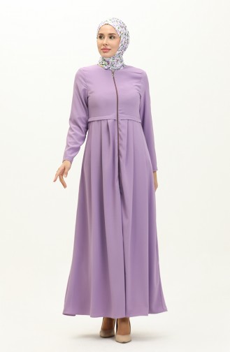 Pleated Abaya 4526-01 Lilac 4526-01