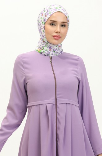 Geplooide Abaya 4526-01 Lila 4526-01