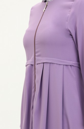 Abaya Plissée 4526-01 Lilas 4526-01