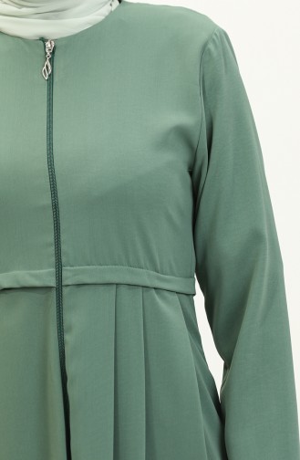 Abaya Plissée 4526-03 Vert 4526-03