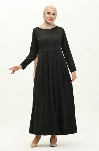 Pleated Abaya 4526-07 Black 4526-07