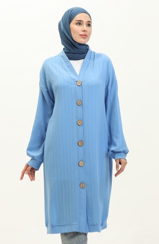 Buttoned Midi Tunic Cardigan 4061-05  4061-05