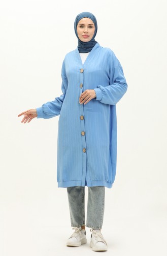 Buttoned Midi Tunic Cardigan 4061-05  4061-05