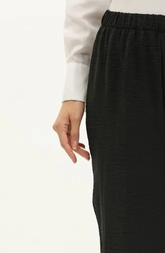 Aerobin Fabric wide Leg Trousers 1007-01 Black 1007-01