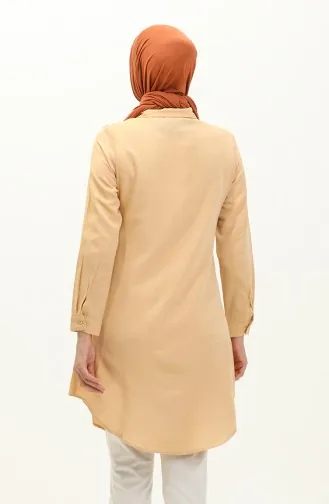 Buttoned Pocket Tunic  6472-18 Yellow 6472-18