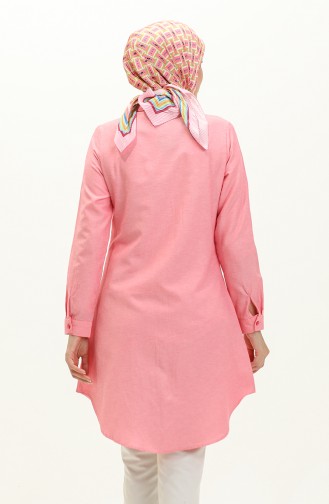 Buttoned Pocket Tunic 6472-19 Pink 6472-19