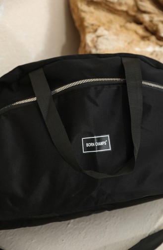 Born Champs Gepäcktasche Mit Doppeltem Reißverschluss 5025-01 Schwarz 5025-01