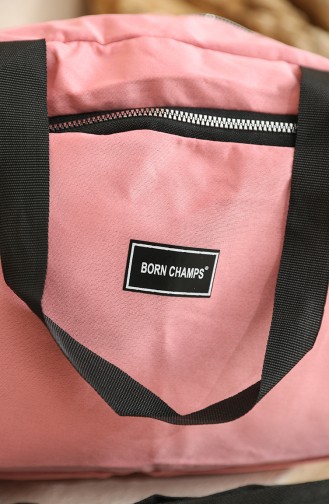 Born Champs Çift Fermuarlı Valiz Çanta 5025-03 Pembe