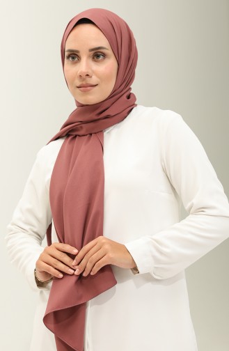 Châle Medina Uni En Soie 2027-02 Rose Poudré Foncé 2027-02