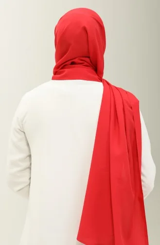 Châle Medina Uni En Soie 2027-08 Rouge 2027-08