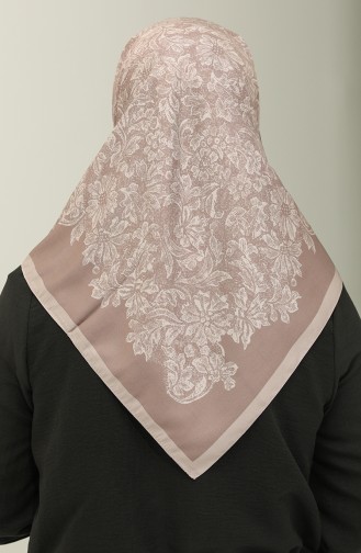 Karaca-patroon Sjaal 81021-10 Mink Dried Rose 81021-10