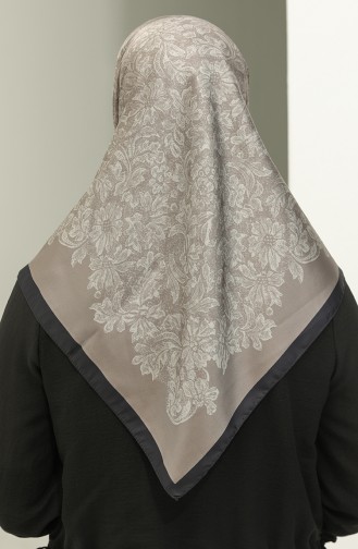 Karaca Gemusterter Schal 81021-12 Schwarzer Nerz 81021-12