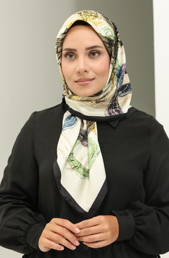 إيشارب منقوش كاراجا 81022-03 أسود أصفر 81022-03