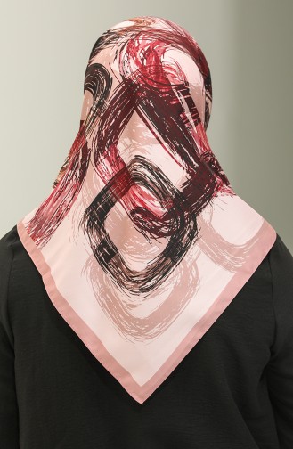 Karaca Patterned Scarf 81022-13 Dark Powder Powder 81022-13