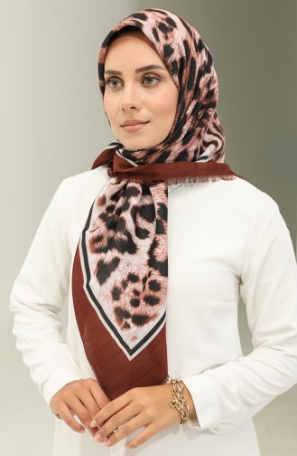 Leopard Pattern Scarf 2029-05 Brown 2029-05