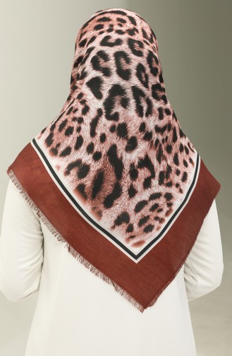 Leopard Pattern Scarf 2029-05 Brown 2029-05