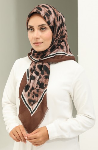 Leopard Pattern Scarf 2029-06 Milky Coffee 2029-06