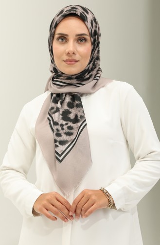 Leopard Pattern Scarf 2029-07 Mink 2029-07