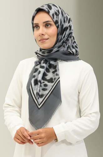 Leopard Pattern Scarf 2029-10 Gray 2029-10