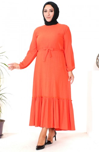 Robe Farbali Grande Taille 4581-10 Orange 4581-10