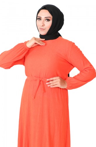 Plus Size Dress 4581-10 Orange 4581-10