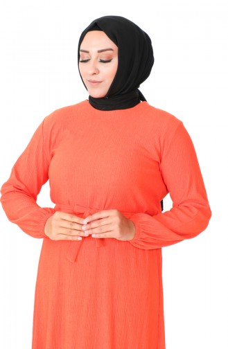 Plus Size Dress 4581-10 Orange 4581-10