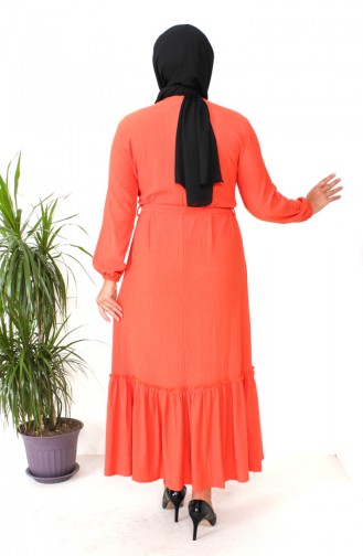 Robe Farbali Grande Taille 4581-10 Orange 4581-10