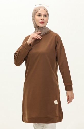 Slit Sports Tunic 0065-01 Brown 0065-01