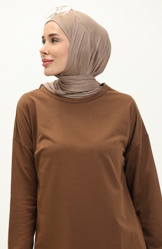 Slit Sports Tunic 0065-01 Brown 0065-01