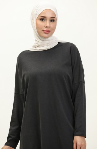 Bat Sleeve Seasonal Tunic 8646-01 Anthracite 8646-01